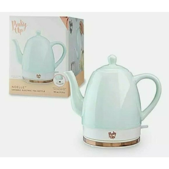 Pinky Up Kitchen Pinky Up Noelle Electric Tea Kettle Ceramic